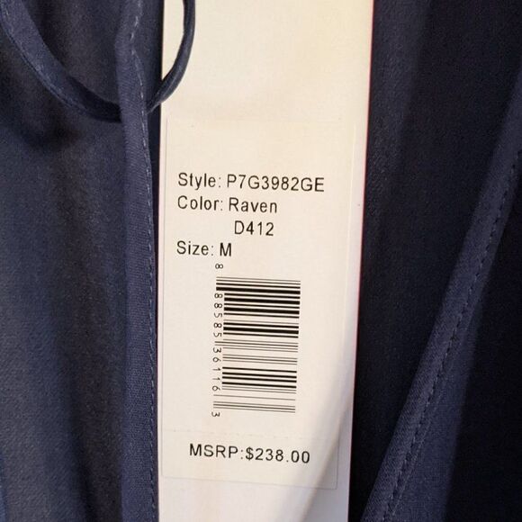 Nwt Parker | Larah Silk Georgette Blouse in Raven - Picture 10 of 10